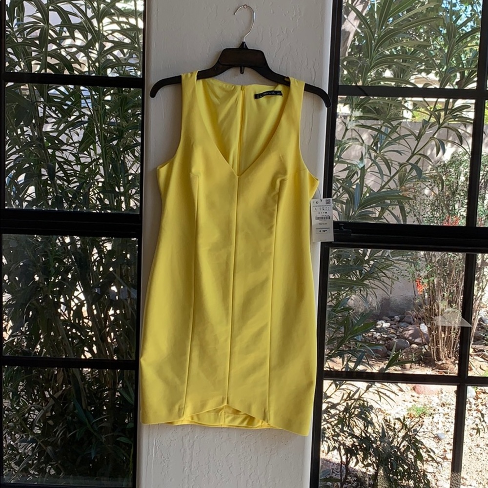 Yellow Zara Mini Dress - Size L